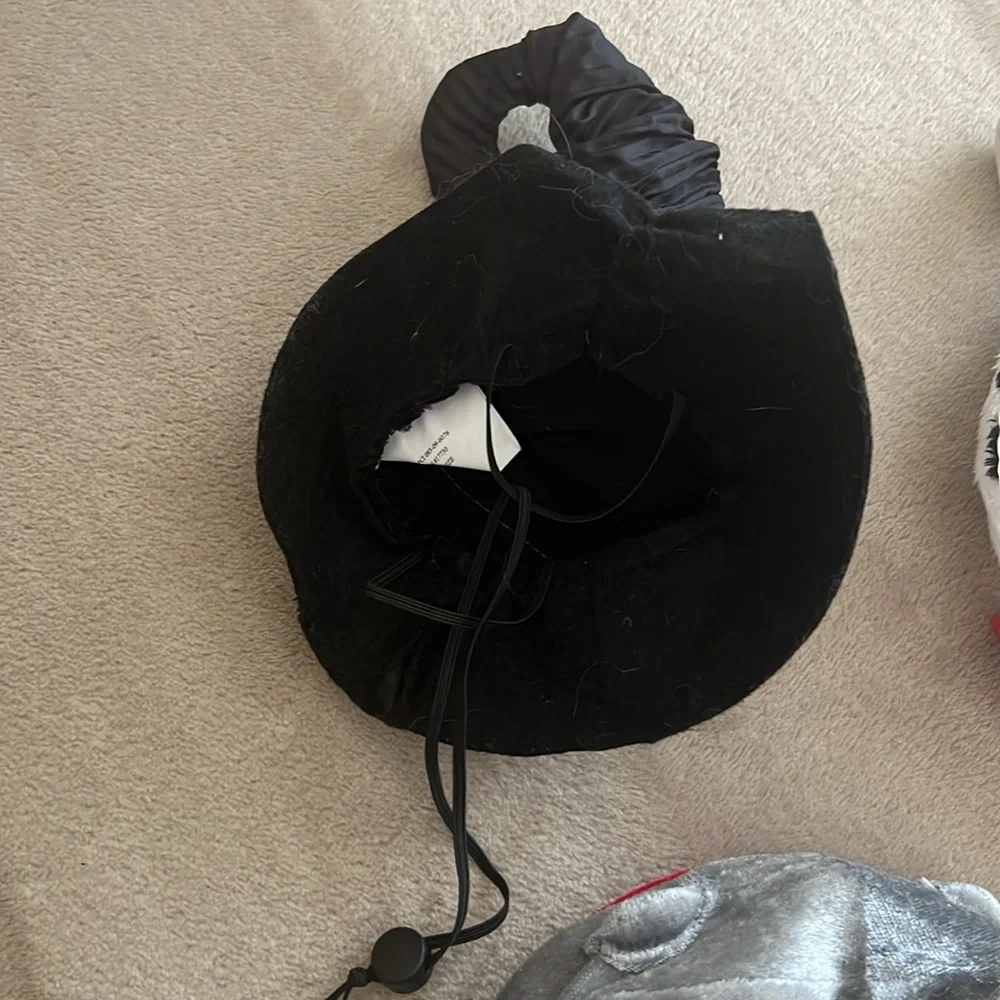 EUC Halloween Cat/Small Dog Witch Hat,Shark and Cow Costume Hats Set of 3